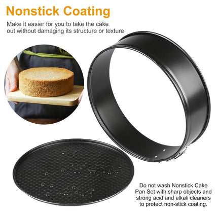 Non Stick Springform Cake Pan Leakproof 9in 10in 11in Bakeware Pan