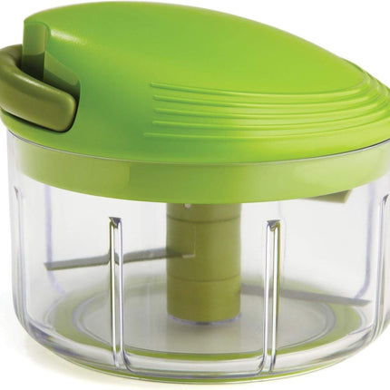 Pull Chop Chopper/Manual Food Processor with Cord Mechanism, Green,