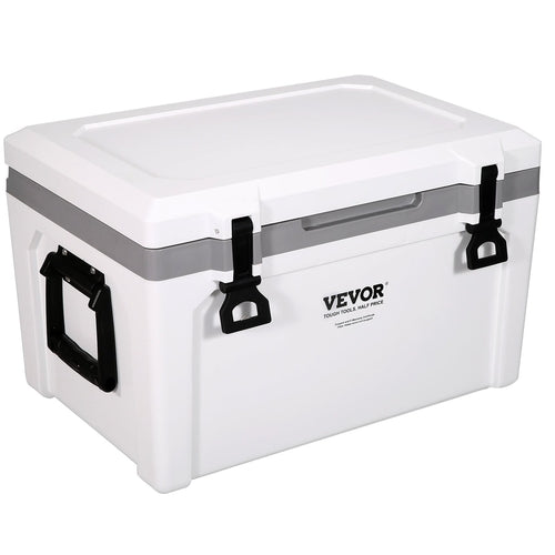 Insulated Portable Cooler, 52 Qt, Holds 50 Cans, Ice Retention Hard