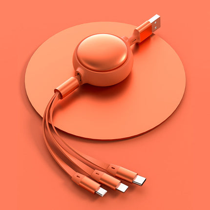 3 In1 USB Cable Micro USB Type C Cable 3 In 1 Charging Cable