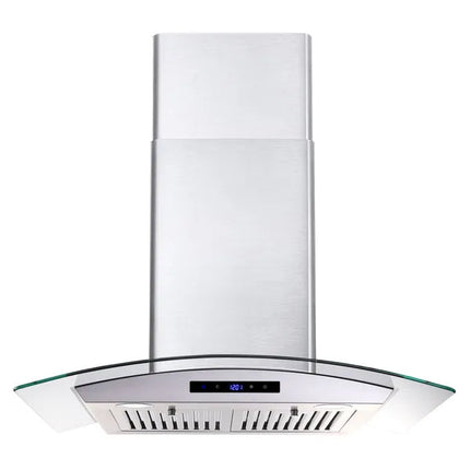 30 Inch Wall Mounted Range Hood 700CFM Tempered Glass Touch Panel