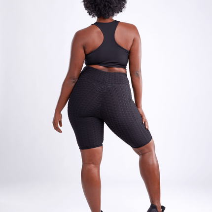 JupiterGear High-Waisted Scrunch Yoga Shorts with Hip Pockets