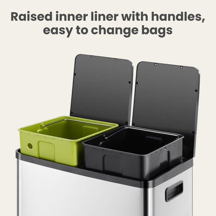 60 Liter Stainless Steel Trash Can