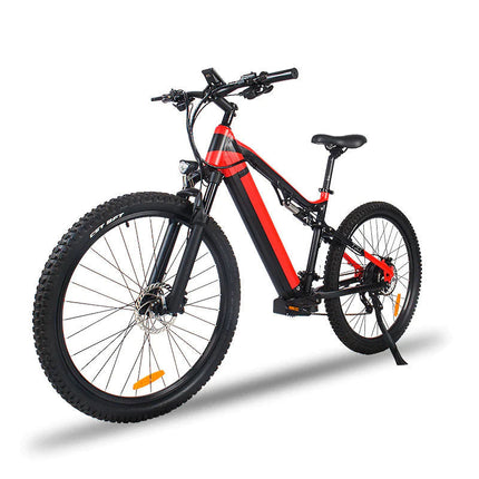 ⚡ Siroock™ Red 500W eMTB – 27.5" Electric Mountain Bike (48V, 7-Speed,