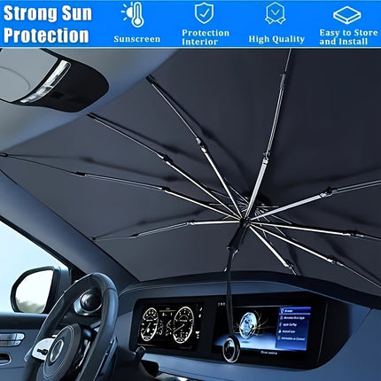 UPF50-Sunshade-UPF50- Compact Roll-Up Sunshade For Front Window - Heat
