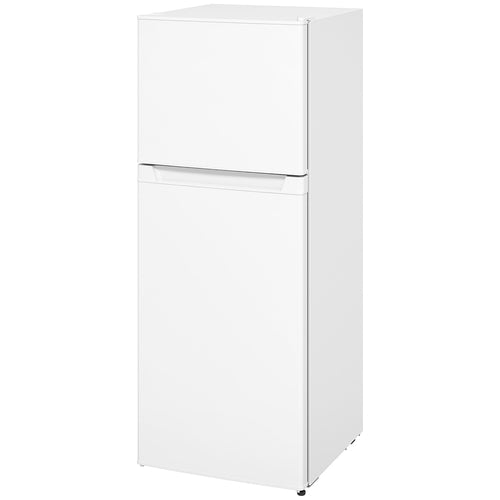 Small Fridge with Freezer, 4 Cu Ft Refrigerator with Reversible Doors,