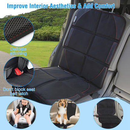 2 Packs Car Seat Protector Cushion Mat Pad With Thick Padding