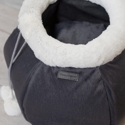 Cat Beds for Indoor Cats   Cat Cave Bed Plush Round Soft Pet Tent with