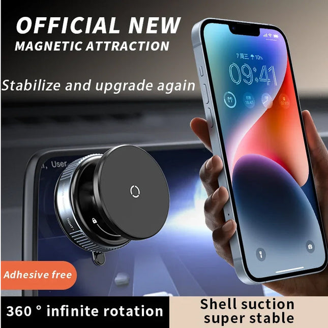Car Phone Holder, Upgraded 360Adjustable Vacuum Suction 20X  Magnets