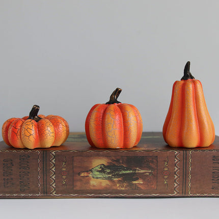 Halloween Pumpkin Lantern Simulation Pumpkin LED Candle Lamp