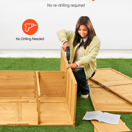 Outdoor Wooden Storage Shed Waterproof Garden Tool Metal Shed 55x67.5