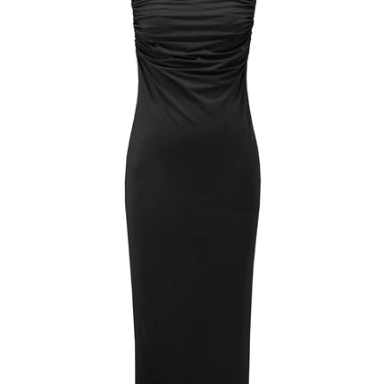 Backless Cowl Neck Sleeveless : Cami Dress