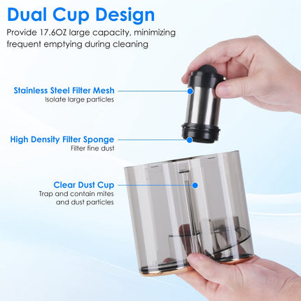 1Pc Mattress Vacuum Cleaner 16Kpa Bed Vacuum Cleaner Handheld Vacuums