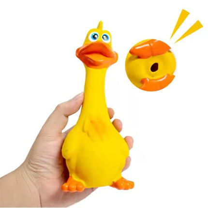 US LOCAL STOCK Hiphoppet New Latex Interactive Dog Chew Toys Cute Duck