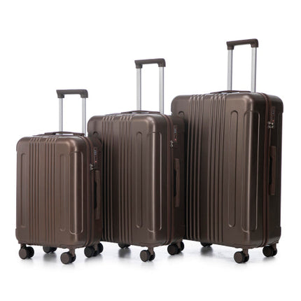 20 24 28 3 Pcs Set In ABS Spinner Wheel Luggage, Carry On Suitcase,