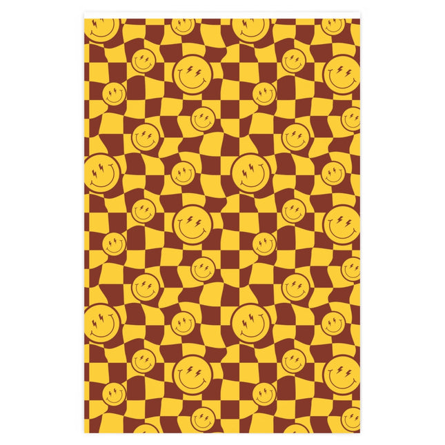 Distorted Smiley Wrapping Paper