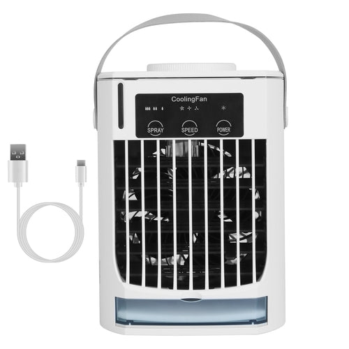 Portable Air Conditioner Fan Evaporative Humidifier 3 Speed Spray
