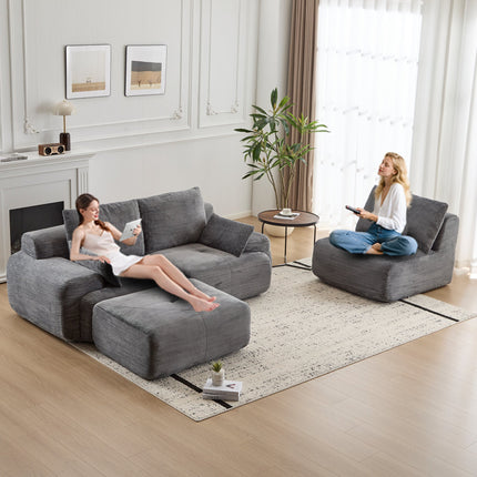 Modern Memory Foam Compressed Sofa,Large Sectional Couches For Living