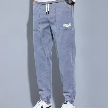 Men's Full Size Casual Loose Fit Denim Joggers Plus Size