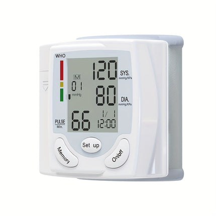 Wrist Electronic Blood Pressure Monitor, BP Sphygmomanometer