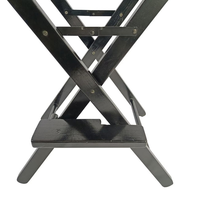 Casual Home Director's Chair, Black Frame Black Canvas,Suitable For