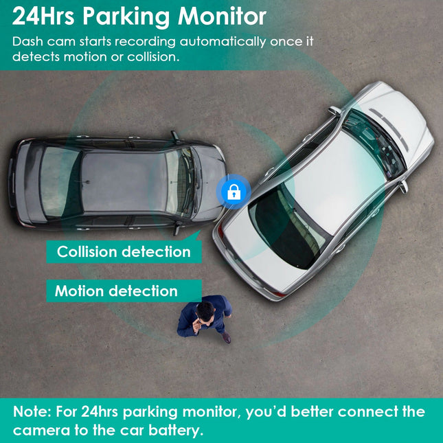 3 Channel Dash Cam Front Inside Rear Vehicle Driving Recorder Car DVR