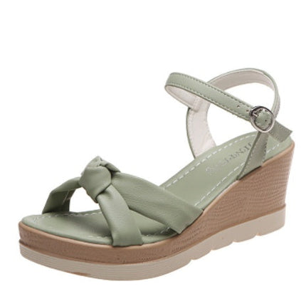 25 Edition – White Bow Wedge Heels