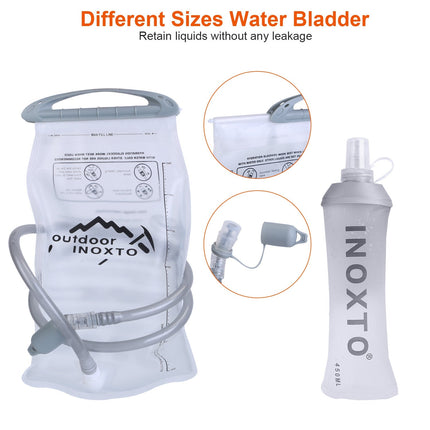 1Pc Sport Hydration Vest Running Backpack With 15oz 50oz Water Bladder
