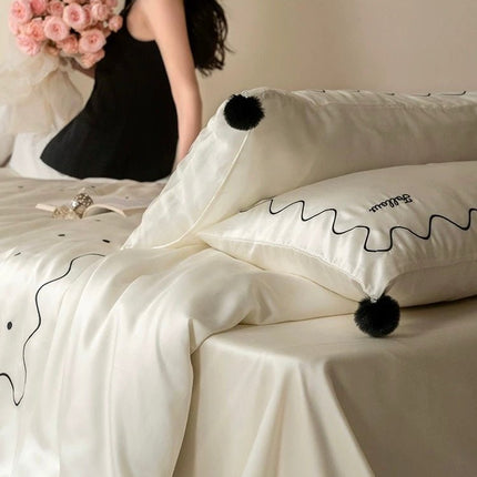 Elegant Retro Silky Smooth Cooling Tencel Lyocell Queen Size Duvet