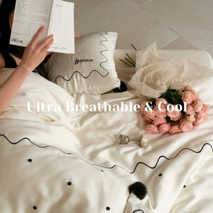 Elegant Retro Silky Smooth Cooling Tencel Lyocell Queen Size Duvet