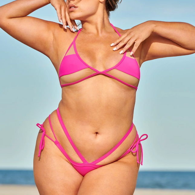Ella Mesh Pink Brazilian Bikini set SI 2026