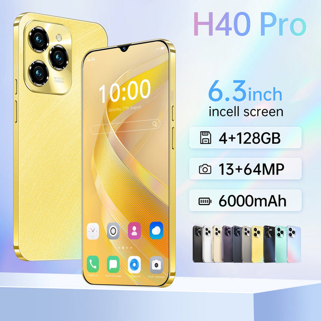 6.3inch HOT40 Unlocked Phone Dual SIM 4G Phone, Android Smartphone 4GB