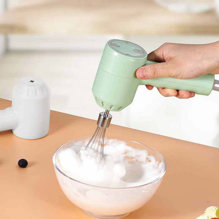 Portable Mini Wireless Electric Egg Beater HandHeld USB