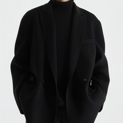 Gun Collar Double-faced Woolen Goods Woolen Suit Wool Coat For Men