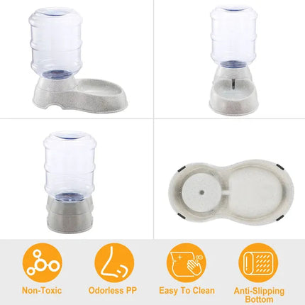 3.5L/1Gal Pet Water Dispenser Self-Dispensing Gravity Pets Water