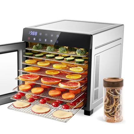 Food Dehydrator Machine 25QT, 8 Trays Stainless Steel Dehydrator