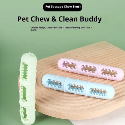 DOG Chew Toys For Teeth Cleaning,Pet Sausage Chew Brush,Pet Chew &