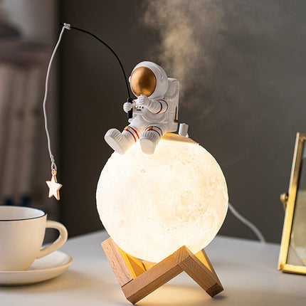 Astronaut Figurines Home Decoration Resin Spaceman Night Light