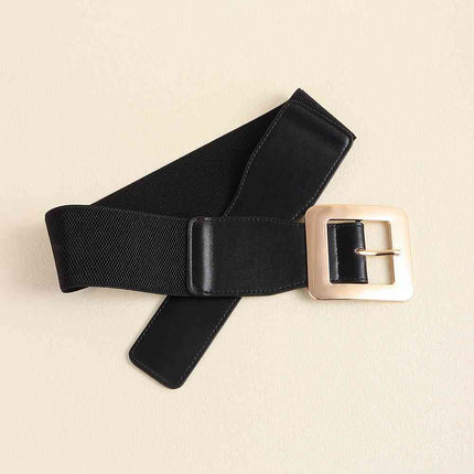 Alloy Buckle PU Leather Belt