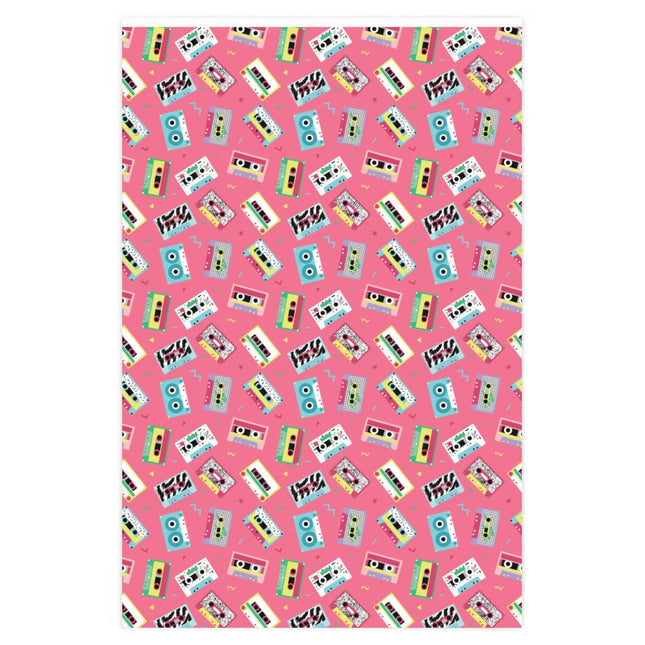 Cassette Tape Retro Wrapping Paper