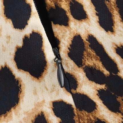 Leopard Print Sleeveless : Mini Dress