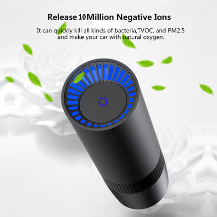 True HEPA Air Purifier Filter For Car Smoker Air Cleaner Ionizer TVOCs