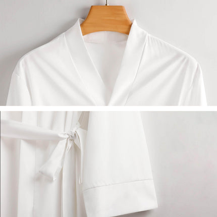 MUNSIEUR Long Sleeve Robe - Luxury Loungewear for Women
