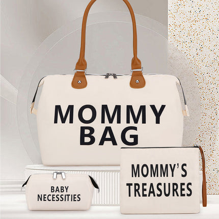 Travel bag Mommy Bag three-piece shoulder bag Tote bag Dry and wet