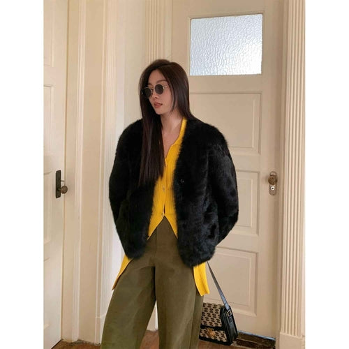 Fireladyfur Women's Pink Tuscan Sheepskin Coat“Babylon Phantom Nights”