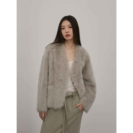 Fireladyfur Women's Pink Tuscan Sheepskin Coat“Babylon Phantom Nights”