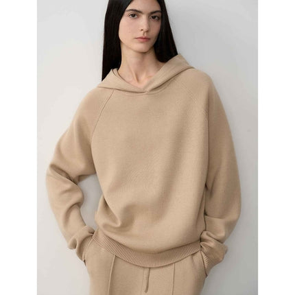 Fireladyfur Women's Wool Knit Hooded Set"Urban One"