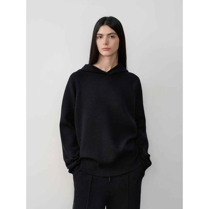 Fireladyfur Women's Wool Knit Hooded Set"Urban One"