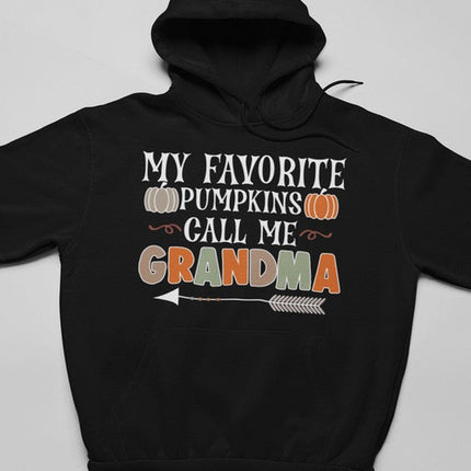 My Favorite Pumpkins Call Me Grandma Hoodie
