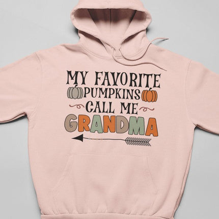 My Favorite Pumpkins Call Me Grandma Hoodie